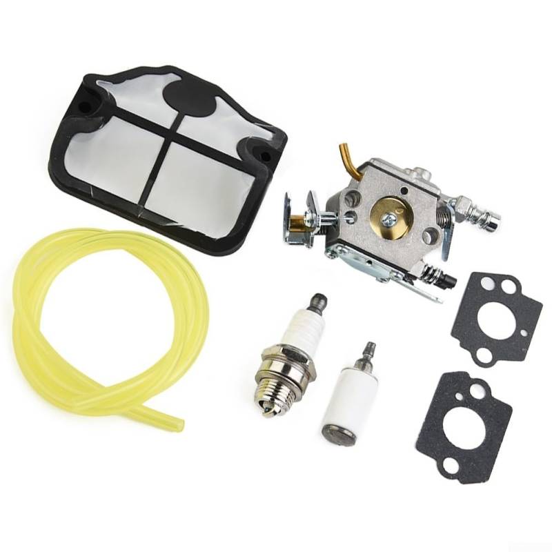 Bulevisiter Vergaser C1Q-W29E Ersatz für 36 41 136 137 141 142 Kettensägen, komplett mit Luftfilter, Kraftstofffilter, Kraftstoffleitung und Dichtung WT-834 WT-834A 530071987 530019172 von Bulevisiter