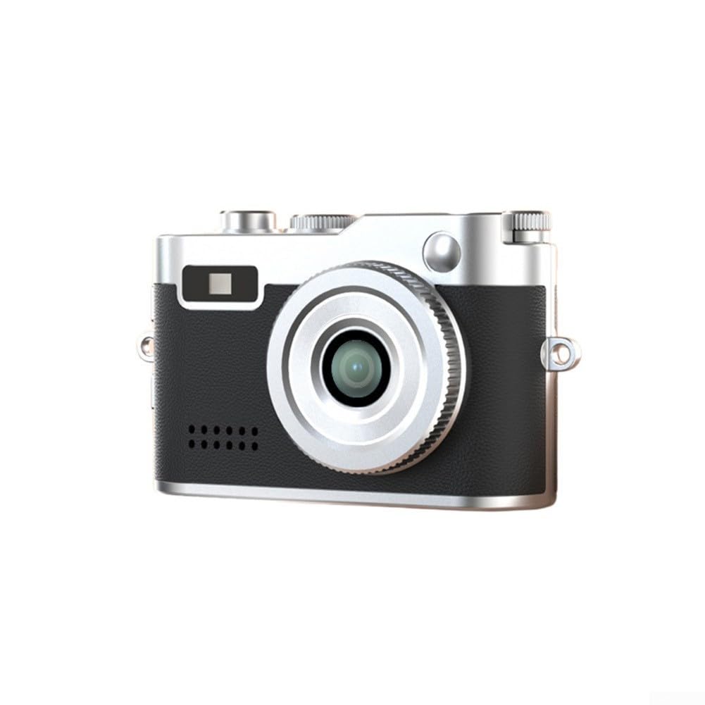 Digitalkamera im Taschenformat, 1080P Auflösung mit 0,96 Zoll Display, leichtes Metallgehäuse, Mini-Fotogerät für Reisen, täglichen Gebrauch (schwarz) von Bulevisiter