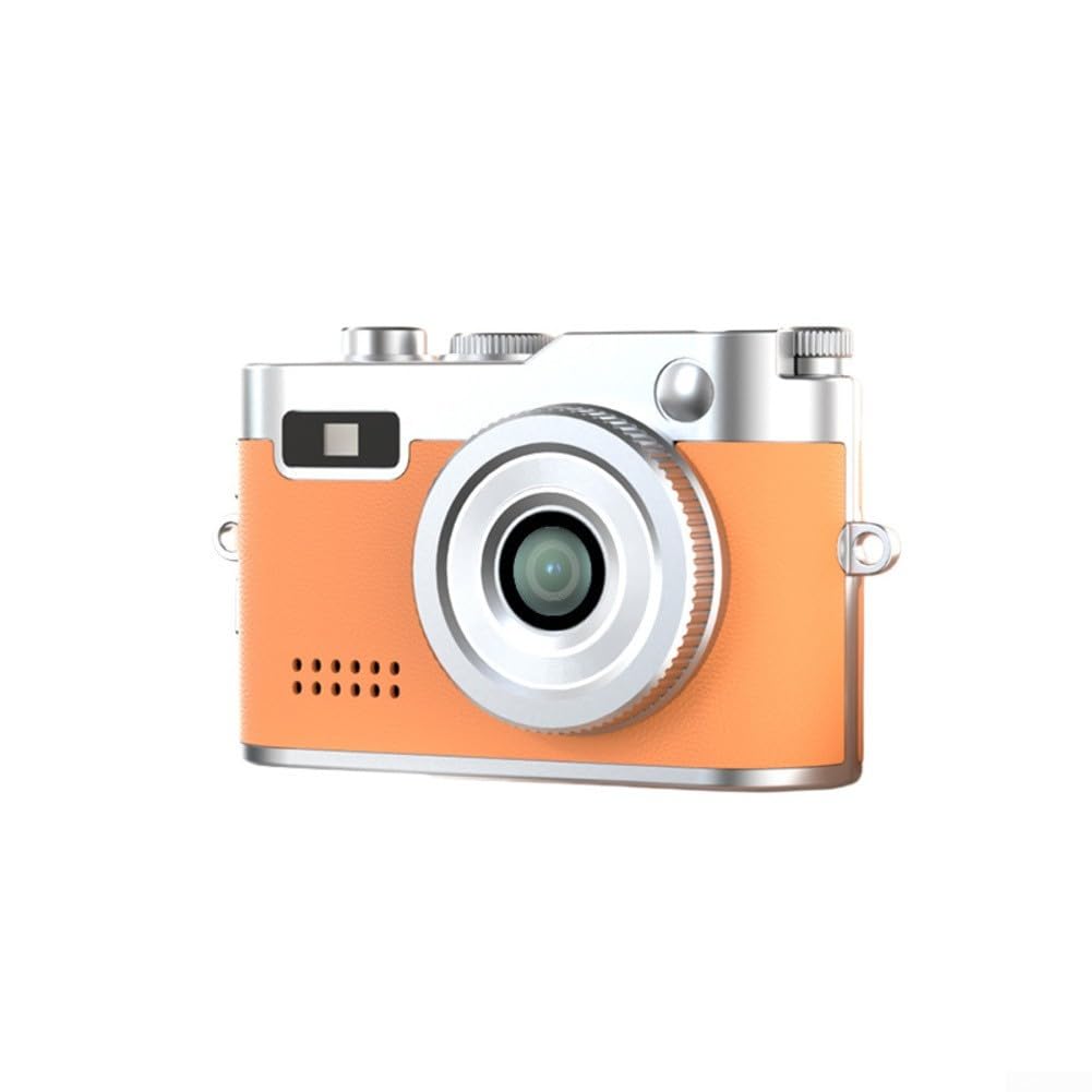 Digitalkamera im Taschenformat, 1080P Auflösung mit 2,4 cm (0,96 Zoll) Display, leichtes Metallgehäuse, Mini-Fotogerät für Reisen und den täglichen Gebrauch (Braun) von Bulevisiter