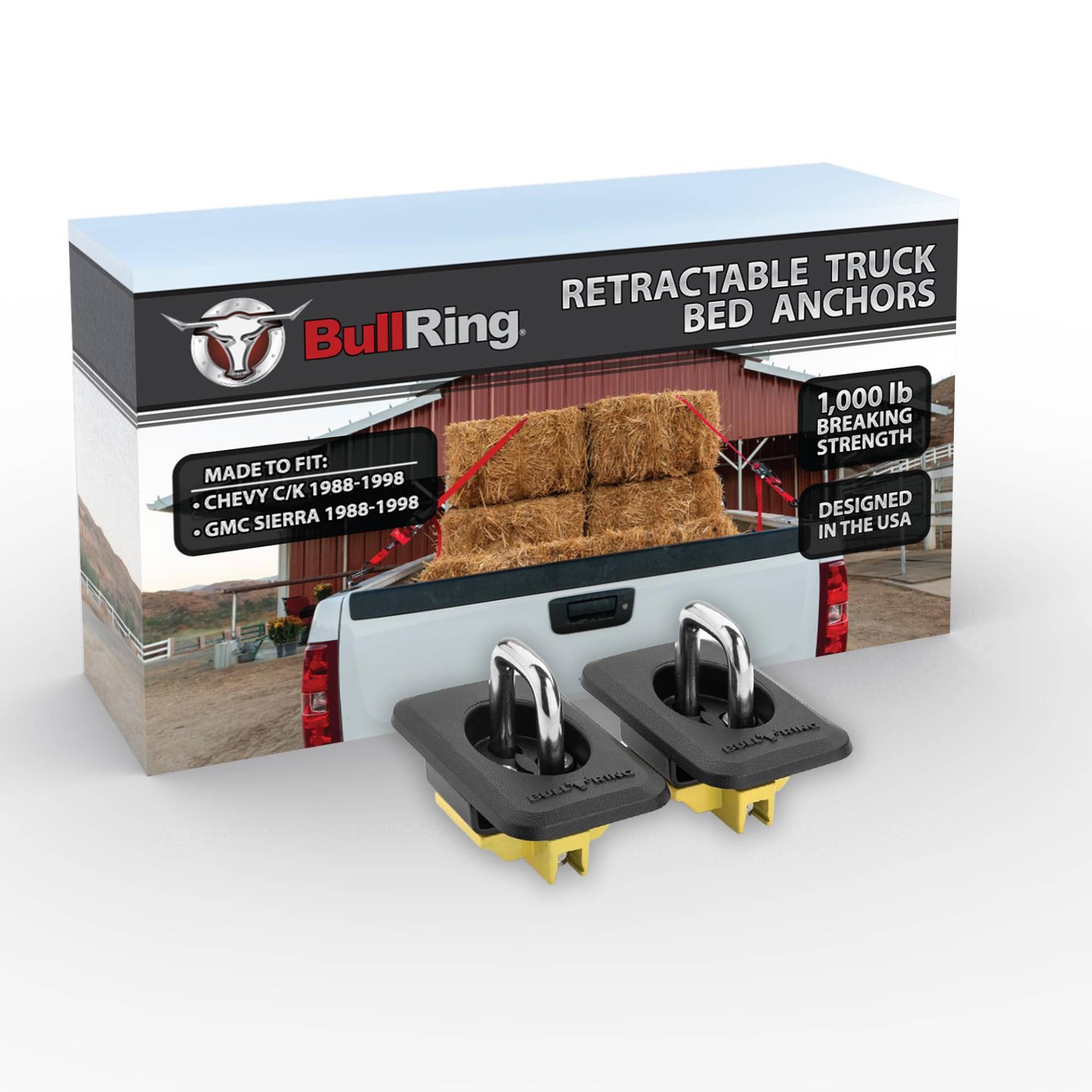 Bull Ring Einziehbare Spannanker mit erhöhter Passform, Chevrolet Silverado/GMC Sierra Bull Ring Einziehbare Spannanker mit erhöhter Passform, Chevrolet Silverado/GMC Sierra von Bull Ring