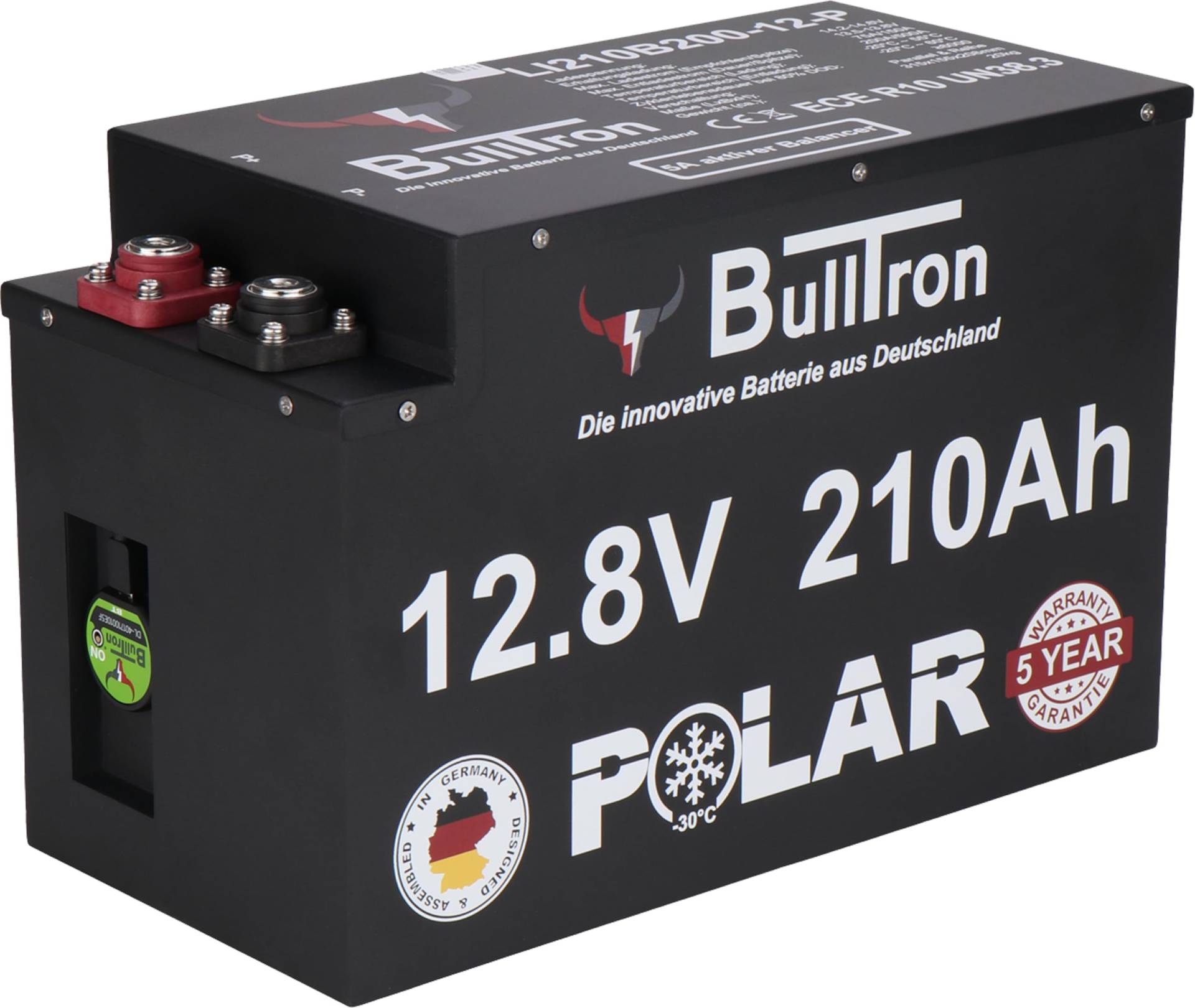 BullTron Polar 210Ah inkl. Smart BMS mit 200A Dauerstrom & Bluetooth App 0% nach §12 Abs. 3 UstG BullTron Polar 210Ah inkl. Smart BMS mit 200A Dauerstrom & Bluetooth App 0% nach §12 Abs. 3 UstG von BullTron