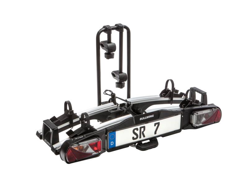 Bullwing SR7 Fahrradträger für Anhängerkupplung für E-Bikes geeignet mit Schnellverschluss,zusammenklappbar und vormontiert von Bullwing