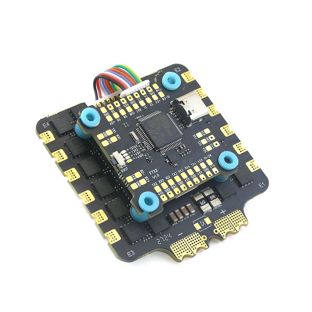 Bumiva F722 V1 4 In1 Elektrische Steuerung für FPV Crossover F7 Flugturm BLHELI-8-Bit 80A Bürstenloser Motor Elektrisches Tuning A Bumiva F722 V1 4 In1 Elektrische Steuerung für FPV Crossover F7 Flugturm BLHELI-8-Bit 80A Bürstenloser Motor Elektrisches Tuning A von Bumiva