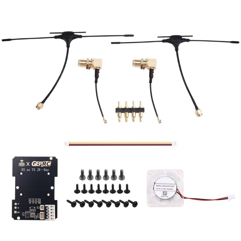 Bumiva RX Als TX JR-Bay-Modifikationskit Empfänger Gepaart 915M/2.4G Dual- für FPV-Langstrecken-Drohnen-RC-Flugzeug DIY-Teil von Bumiva