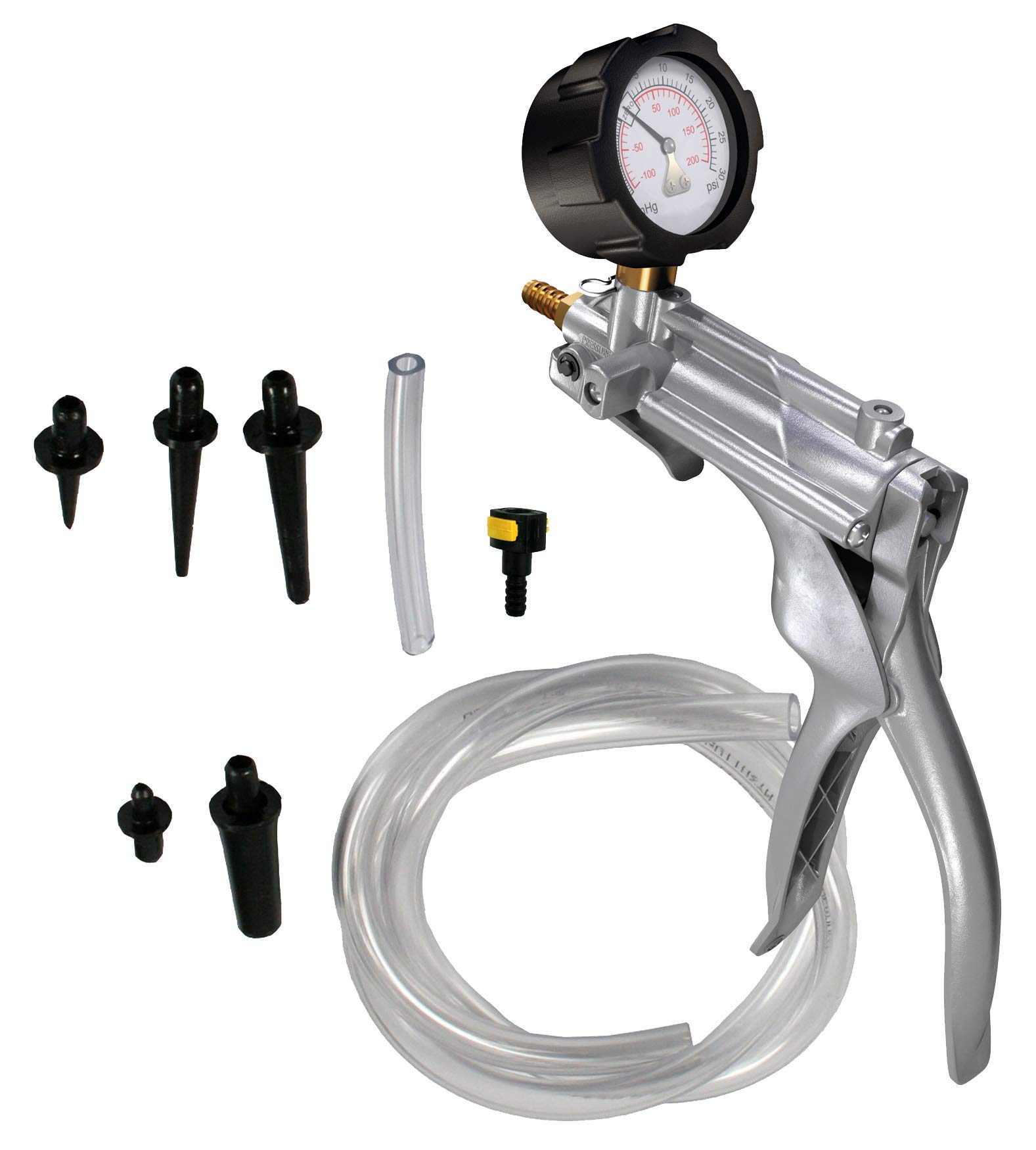 Druck- / Unterdruck-Handpumpe aus Metall Druck- / Unterdruck-Handpumpe aus Metall von Busching