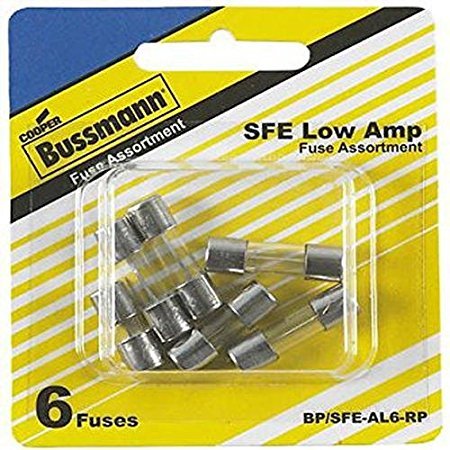 Bussman BP/SFE-AL6-RP Sfe Low Amp Sicherungen Sortiment – 6 pro Karte von Bussmann