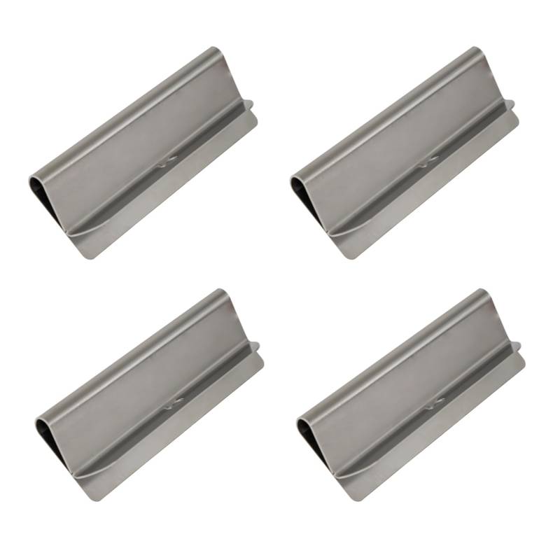 Buyers Products 8591100 Edelstahl-Schmutzfänger-Klemmen, 4 Schmutzfänger-Aufhänger für Dump/Arbeits-LKW, zum Schutz und zur Sicherung von Schmutzfängern, Hardware im Lieferumfang enthalten, Griffe 0,6 von Buyers Products