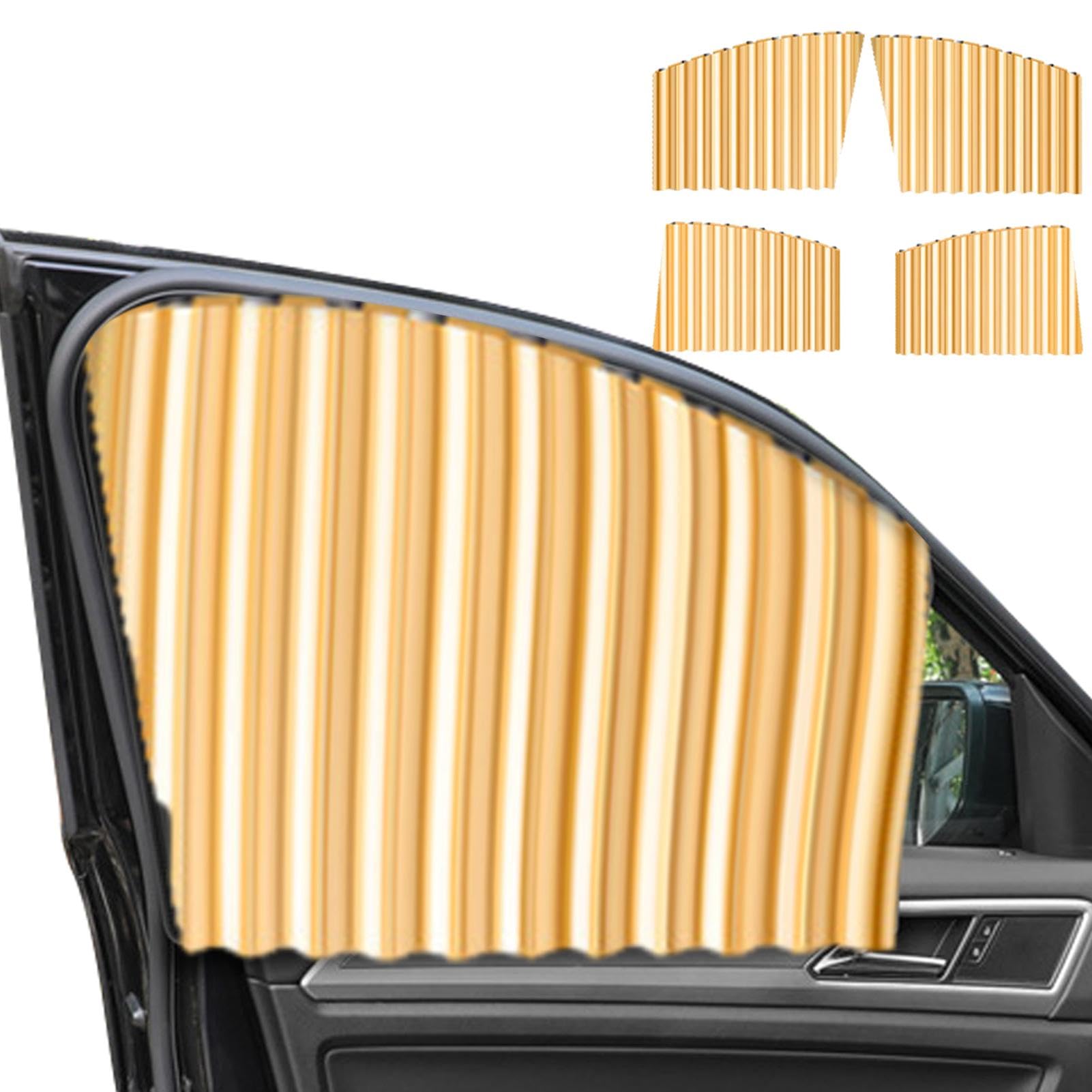 Bvizyelck Auto-Seitenfenster-Vorhang, Auto-Seitenfenster-Sonnenschutz - 4 Stück Auto-Sonnenschutz, magnetische Fenstervorhänge,Sommerliche Auto-Fenstervorhänge blockieren Starkes Sonnenlicht und Bvizyelck Auto-Seitenfenster-Vorhang, Auto-Seitenfenster-Sonnenschutz - 4 Stück Auto-Sonnenschutz, magnetische Fenstervorhänge,Sommerliche Auto-Fenstervorhänge blockieren Starkes Sonnenlicht und von Bvizyelck