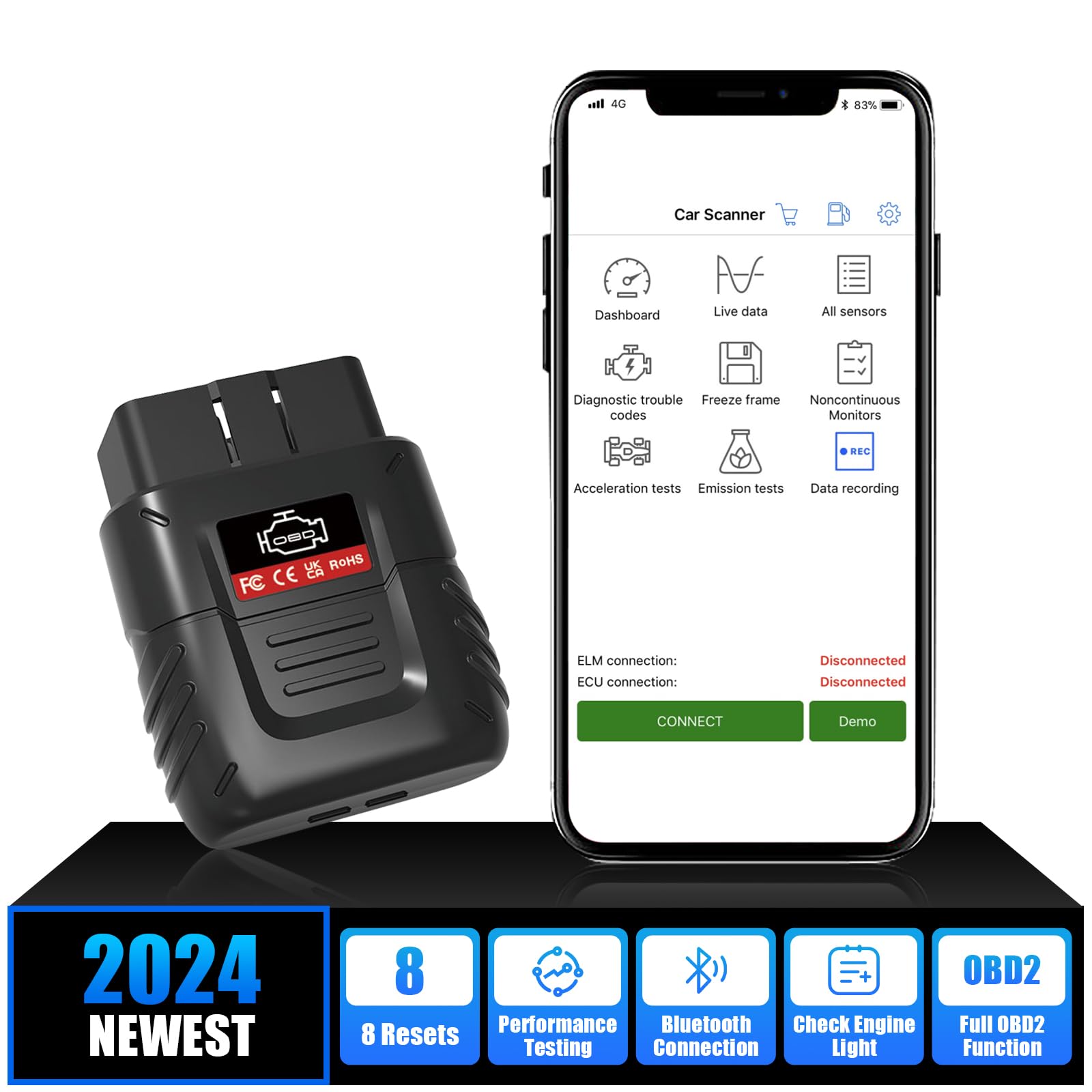 Bwaliffury OBD2 Diagnosegerät Bluetooth, Bluetooth OBDII Diagnosewerkzeug,OBD2 Code Scanner Auto Diagnose Scanner,OBDII Diagnosegerät Auto-EOBD KFZ Auslesegerät Auto,Kompatibel mit iOS Android Windows Bwaliffury OBD2 Diagnosegerät Bluetooth, Bluetooth OBDII Diagnosewerkzeug,OBD2 Code Scanner Auto Diagnose Scanner,OBDII Diagnosegerät Auto-EOBD KFZ Auslesegerät Auto,Kompatibel mit iOS Android Windows von Bwaliffury