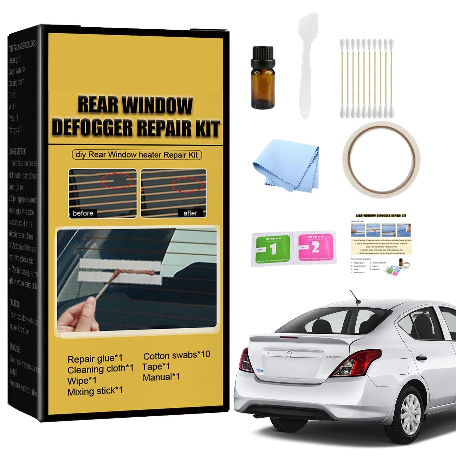 Heckscheibenheizung Reparatur, Reparatursatz Für Heckscheibenheizung, Reparatursatz Für Gitterlinien Der Heckscheibenheizung Für Autos, Auto Heckscheibenheizung Defroster Grid Line Repair Kit (1Set) Heckscheibenheizung Reparatur, Reparatursatz Für Heckscheibenheizung, Reparatursatz Für Gitterlinien Der Heckscheibenheizung Für Autos, Auto Heckscheibenheizung Defroster Grid Line Repair Kit (1Set) von Bxjinkele