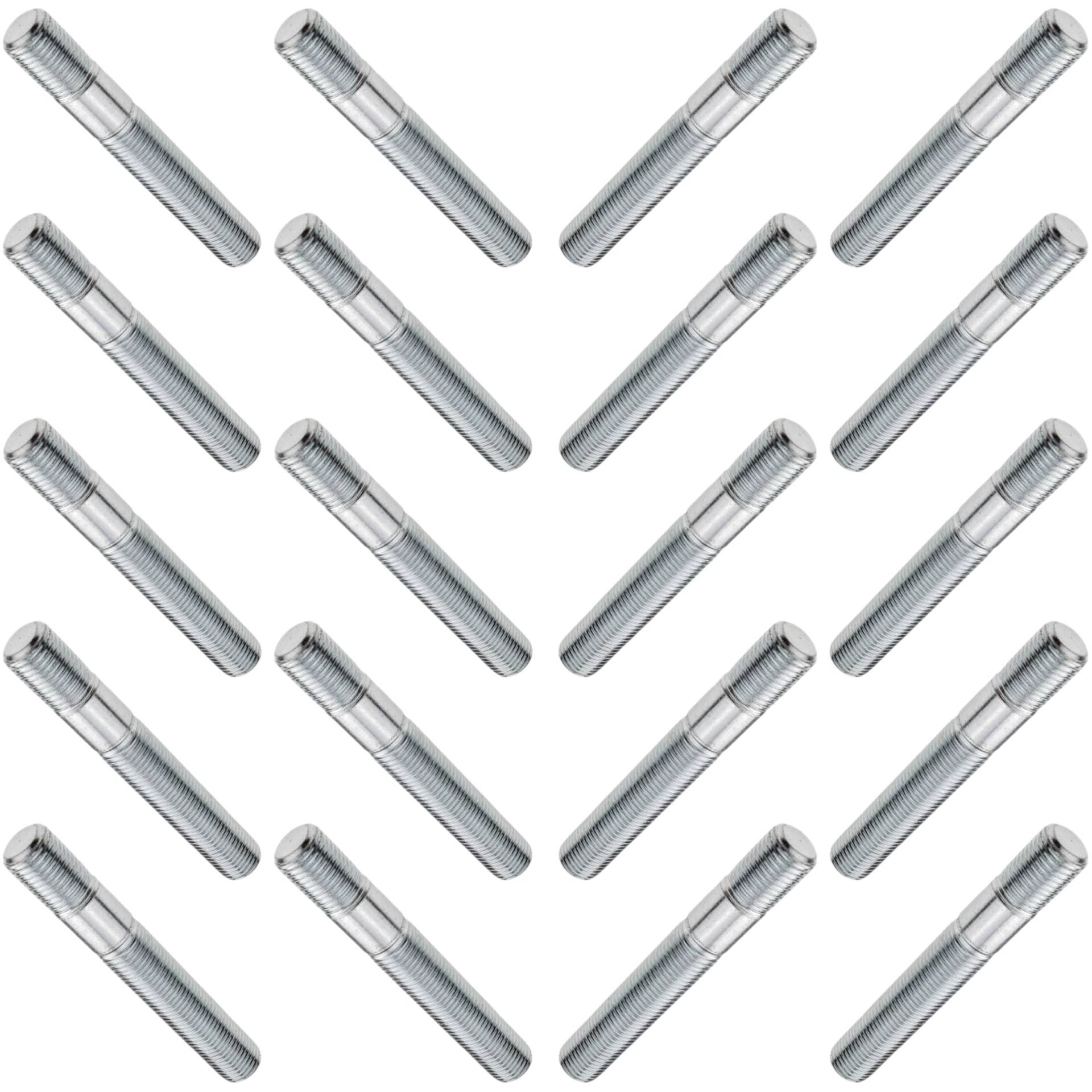C CARBONADO Doppelgewindebolzen M14x1,5 80mm Stehbolzen für Lug Nuts Mutterbefestigung 10.9 (1) von C CARBONADO