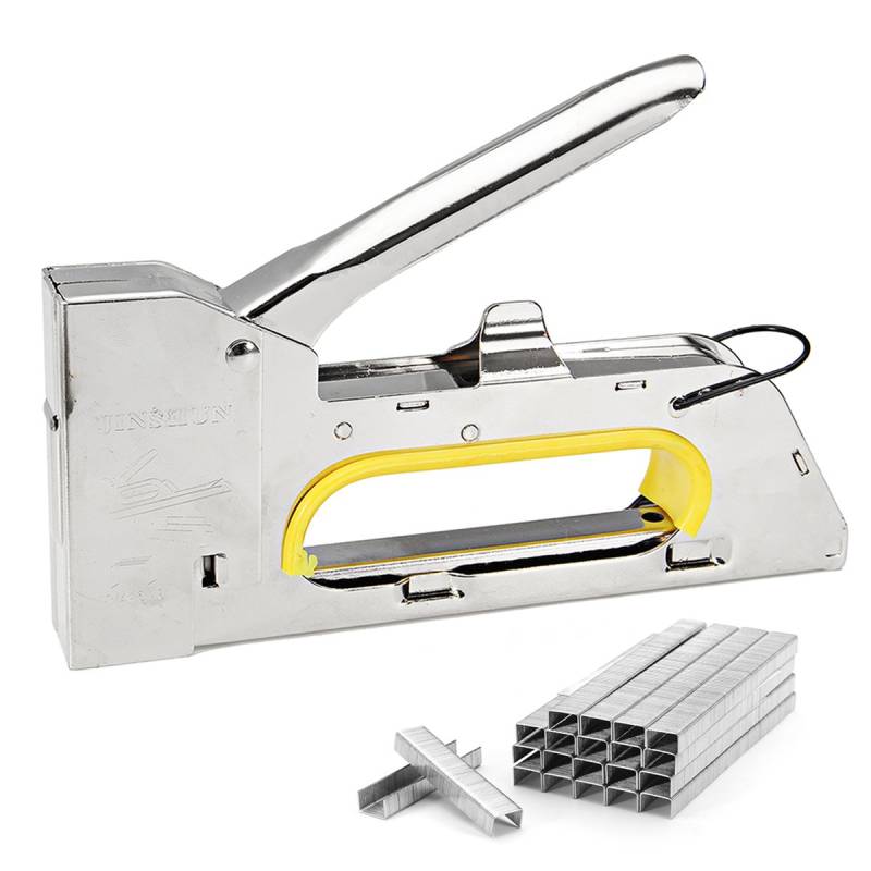 C-FUNN 4-6-8Mm Handliches Hochleistungs Papier Möbel Heftklammergewehr Tacker Mit 2400 Klammern von C-FUNN