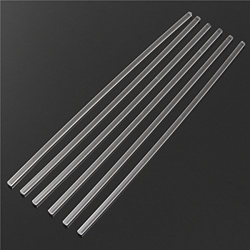 C-FUNN 6 Stücke 300 * 6Mm Transparent Acryl Rundstab Solid Rod von C-FUNN