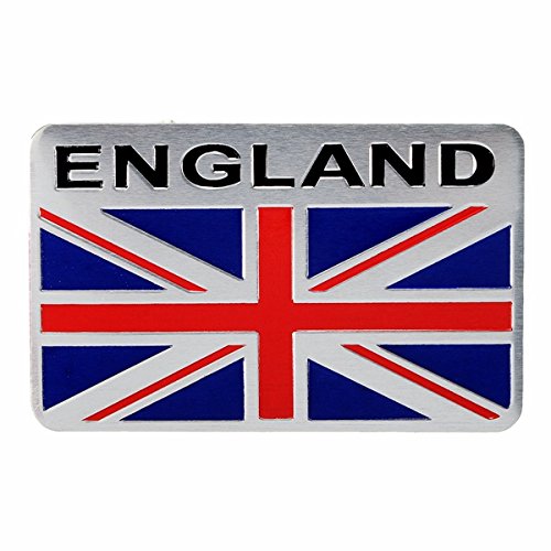 C-FUNN Aluminium-Aufkleber England-Flagge, Emblem, Auto-Aufkleber, universell für LKW, Auto von C-FUNN