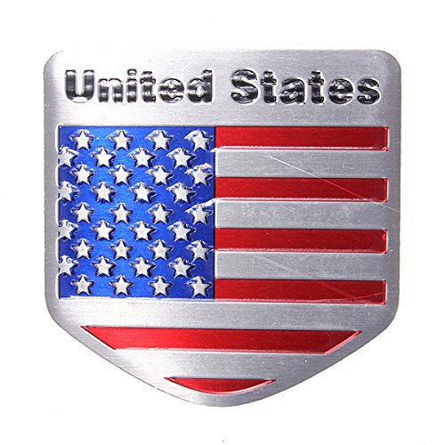 C-FUNN Auto-Emblem-Aufkleber, Metall, Auto-Umrüstung, USA-Flagge von C-FUNN