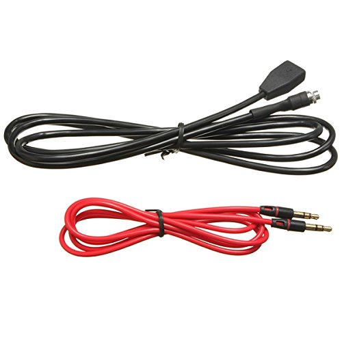 C-FUNN Aux in Eingabemodus 3,5 mm Weiblichen Dash Montierbar Kabelschuh Für BMW E46 98-06 von C-FUNN