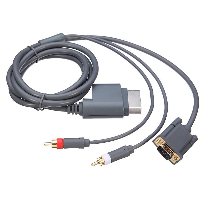 C-FUNN Hd Slim Video Audio Av Pc Monitor Vga Kabelstecker Für Microsoft Xbox 360 von C-FUNN