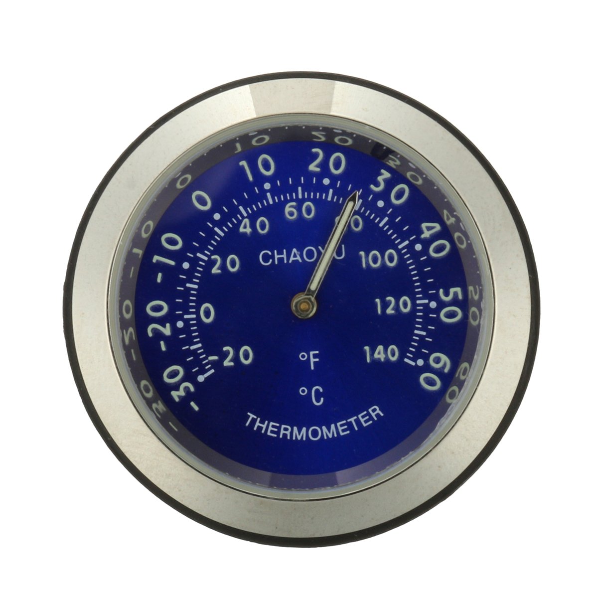 C-FUNN Motorradlebar Thermometer Dial Wasserdicht Temp Gauge - Blau von C-FUNN