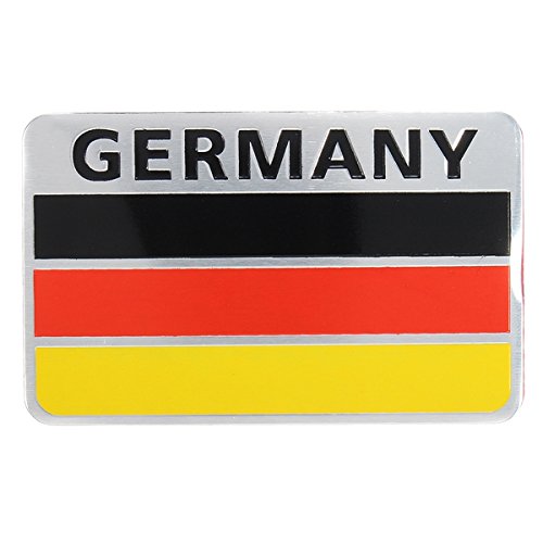 C-FUNN Paar 3D Aluminium Deutschland Flagge Abzeichen Emblem Auto Aufkleber Aufkleber Dekoration von C-FUNN