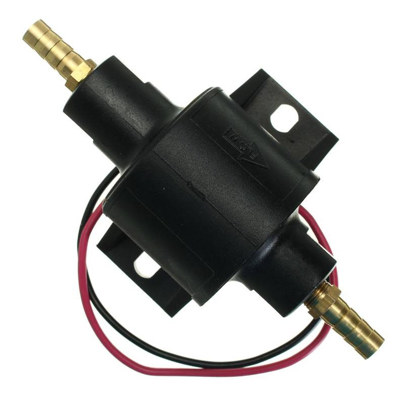 C-FUNN Universal 8 mm 12 V Elektrische Diesel-Benzinpumpe Posi Facet Flow Style von C-FUNN