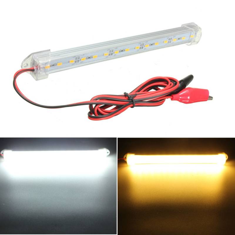 C-Funn 12V 20Cm 15Led SMD 5630 LED-Streifen Light Hard Tube Bar Kühlweiß Warmgelb - Warmgelb von C-FUNN