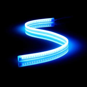 C-Funn 45 cm / 60 cm sequentielle LED-Lichtleiste Blinker-Rückschaltanzeige Drl Tagfahrlicht - Eisblau - 60 cm von C-FUNN