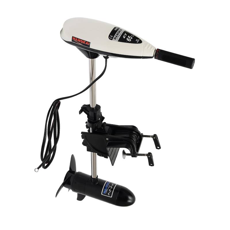 C-Juzarl Bootsmotor Elektro 12V Elektromotor Bootsmotor-elektrisch Boot Außenbordmotor 7 Gänge: 5 Vorwärts+2 Rückwärts Elektro-Motor Höhenverstellbar von C-Juzarl