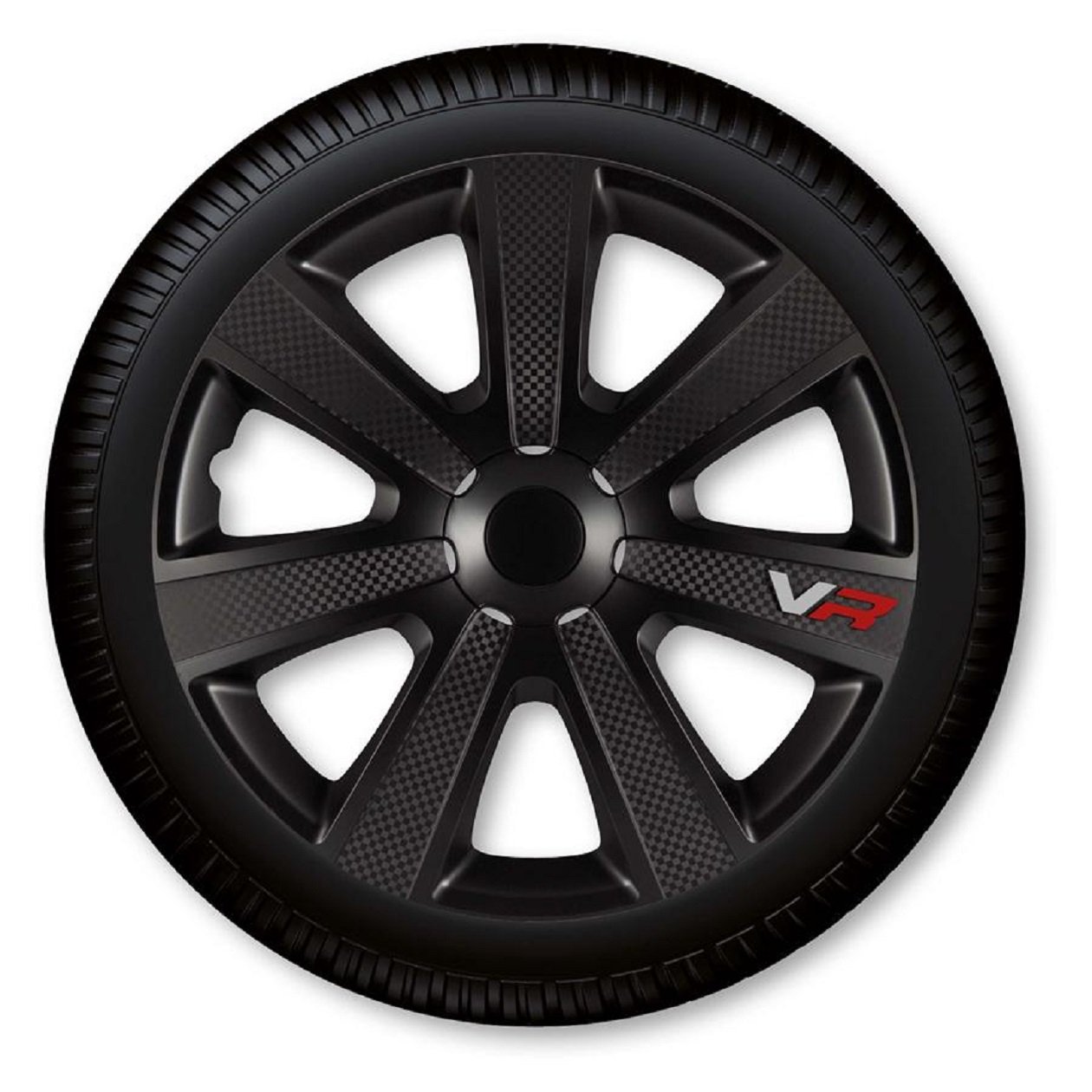 14 Zoll Radzierblenden / Radkappen VR CARBON STYLE 14" SCHWARZ Black 14 Zoll Radzierblenden / Radkappen VR CARBON STYLE 14" SCHWARZ Black von Unbekannt