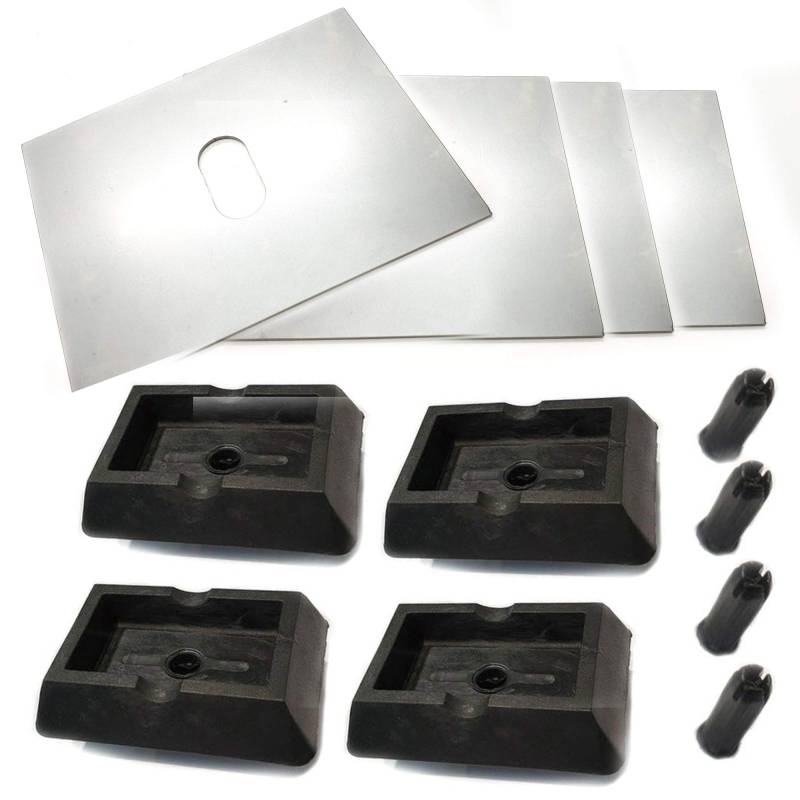 für 5er E39 Aufnahme Hebebühne Wagenheberaufnahme 4x Gummiblock Adapter 4x Schweißblech 130x100x1.5mm von C.P zubehör