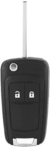 AUTOZOCO Schlüsselgehäuse für Autoschlüssel, 2 Tasten, kompatibel mit Opel Astra J Insignia A Meriva B Zafira C Mokka Chevrolet Orlando Aveo, Öffnen und Schließen von CABLEPELADO