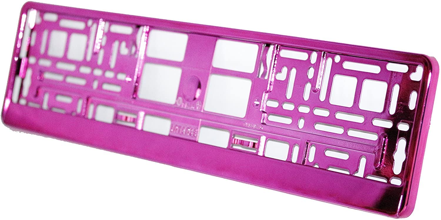 2 x CAE Industry Kennzeichenhalter Nummernschildhalter PINK CHROM Autozubehör !!!!! NICHT FÜR AT ZUGELASSEN !!!!! 2 x CAE Industry Kennzeichenhalter Nummernschildhalter PINK CHROM Autozubehör !!!!! NICHT FÜR AT ZUGELASSEN !!!!! von CAE Industry