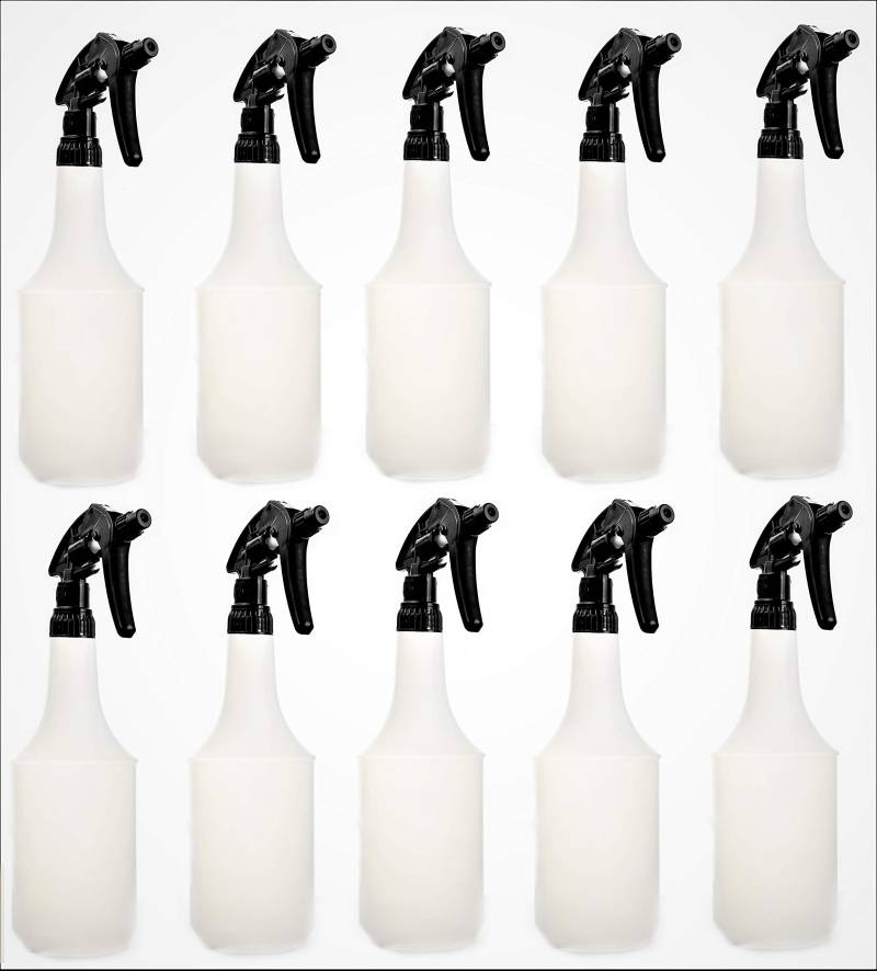 CAE Industry Master Carline Sprühflaschen leer 1 Liter aus RECYCELTEM Kunststoff mit Profi Sprühkopf Chemie Beständig Blumensprüher sprühflasche (10) von CAE Industry