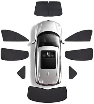 Auto Seitenfenster Sonnenblende für Mercedes Benz C-Klasse W204 2007-2014, Sonnenschutz Faltbare Schutz UV-Strahlen PrivatsphäRe Schutz Staubschutz,F-8pcs von CAESY
