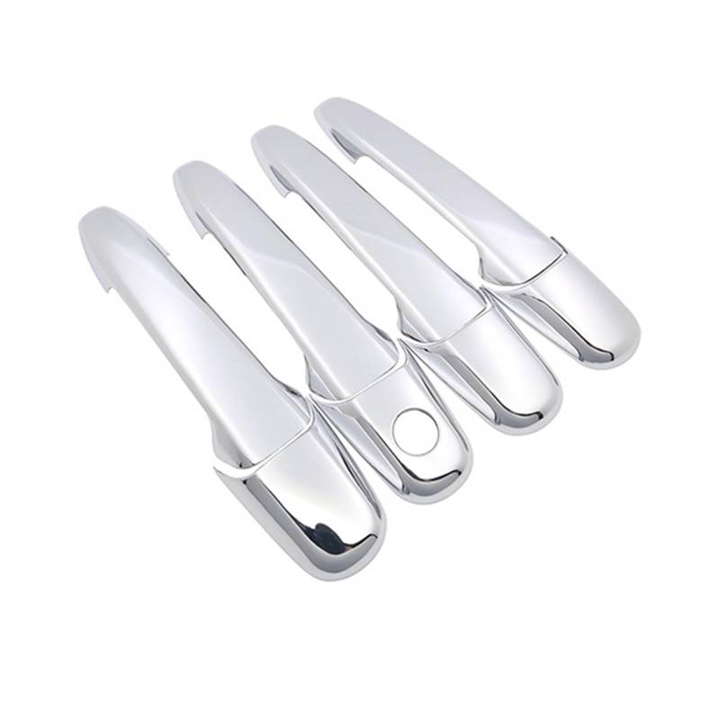 Für Mazda 2 Demio DY Für Mazda2 2003-2007 Auto Türgriff Abdeckung Chrome Trim Set Außen Auto Aufkleber zubehör Fahrertür Außentürgriff(Handle 4 Door) von CAIDIS
