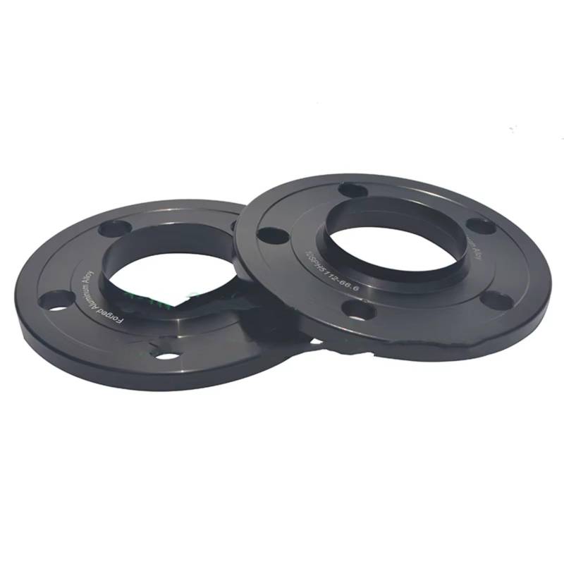 Spürverbreiterungsatz Für I3 I8 10MM PCD 5x112 | CB 66,6 Mm Geschmiedeter Alufelgen-Abstandshalteradapter Spurplatten Distanzscheibe(Schwarz) von CAIDIS