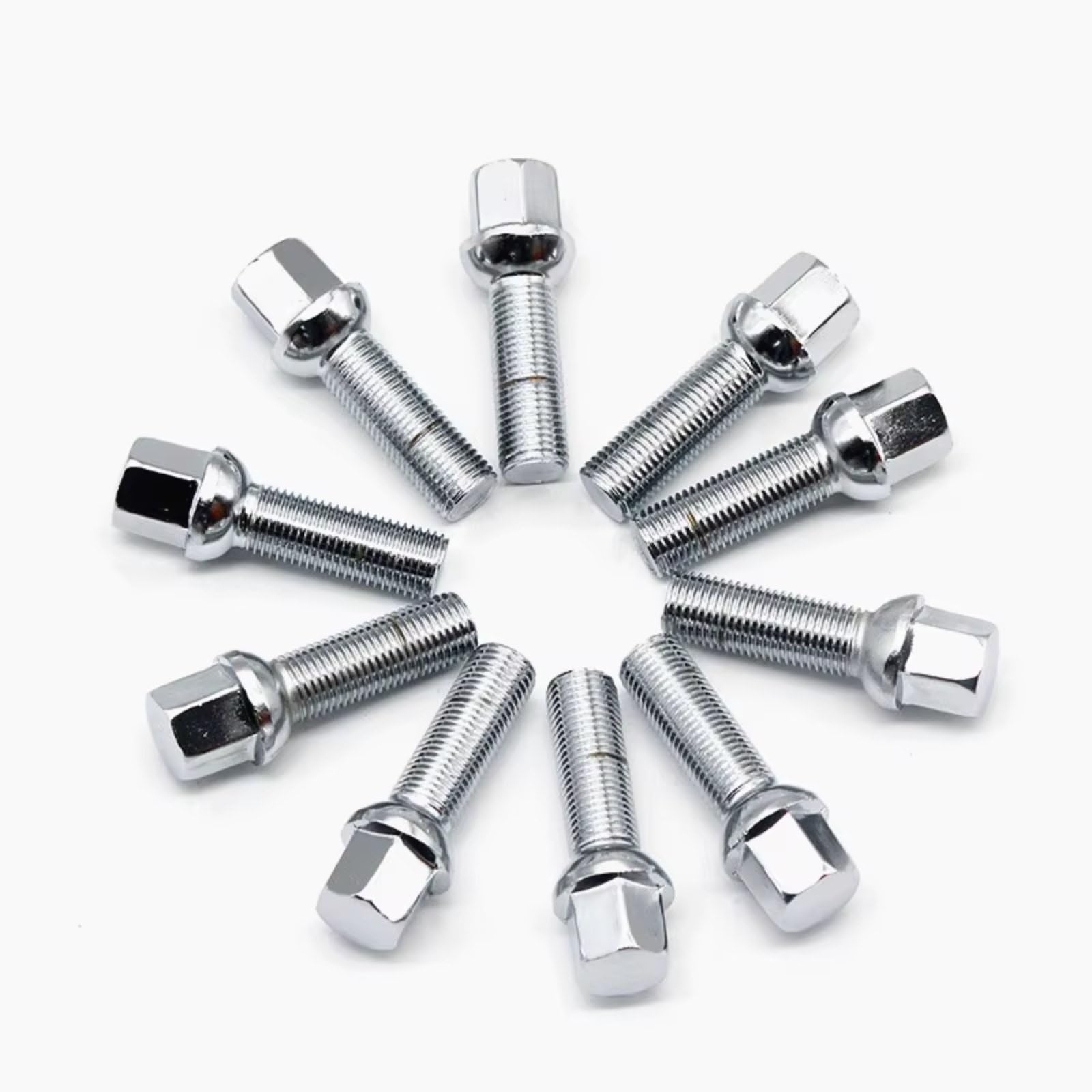 Spürverbreiterungsatz Stahlradschrauben M12x1,5 14x1,5 14x1,25 12x1,25 In Verschiedenen Längen 10 Stück Spurplatten Distanzscheibe(Conical 50mm,M12x1.5) von CAIDIS