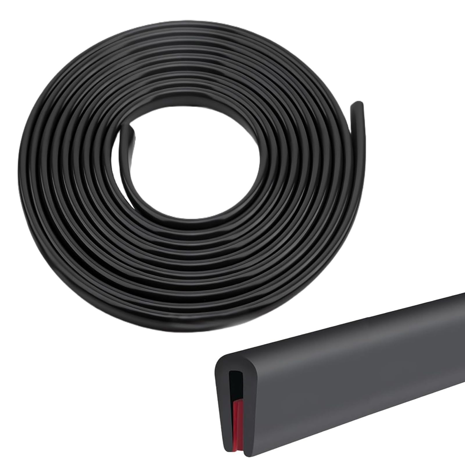 Kantenschutz für Bleche 3mm x 3 Meter,U-Form Gummi Kantenschutz Auto Gummidichtung,Selbstklebend Autotür Kantenschutz,Kantenschutzprofil aus Epdm für Autotüren Türen Fenster Metallplatten Glasplatten von CAIHINIER