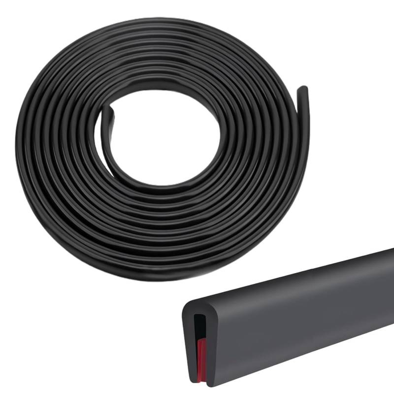 Kantenschutz für Bleche 3mm x 3 Meter,U-Form Gummi Kantenschutz Auto Gummidichtung,Selbstklebend Autotür Kantenschutz,Kantenschutzprofil aus Epdm für Autotüren Türen Fenster Metallplatten Glasplatten von CAIHINIER