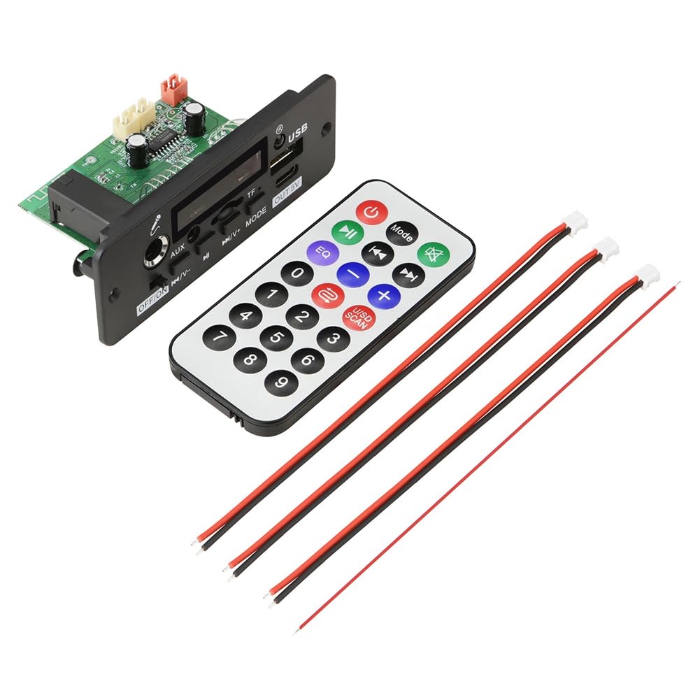CAIONPLE 2x25W Audio-Verstärker-Player 12V MP3-Decoder-Board Anrufaufzeichnung Bluetooth 5.0 Auto-MP3-Player mit Fernbedienung CAIONPLE 2x25W Audio-Verstärker-Player 12V MP3-Decoder-Board Anrufaufzeichnung Bluetooth 5.0 Auto-MP3-Player mit Fernbedienung von CAIONPLE