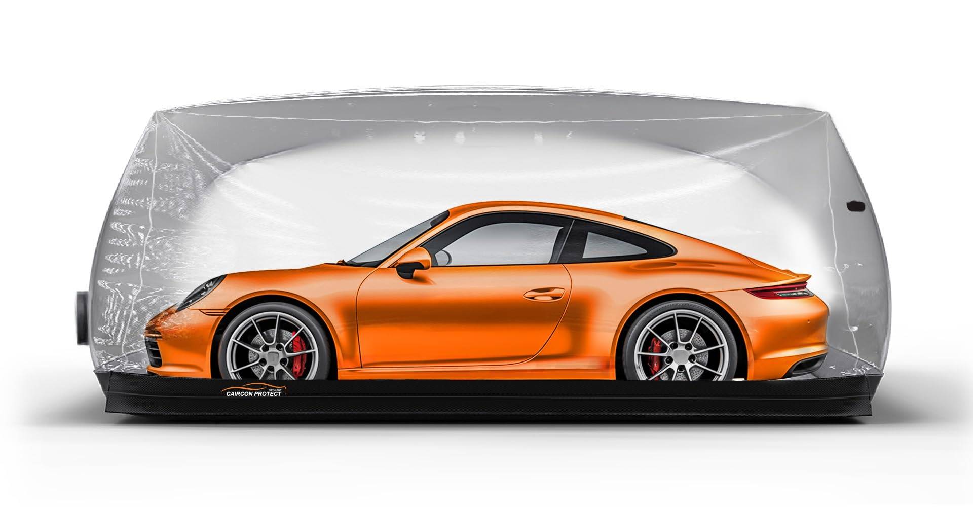 Bubble Car Capsule Autoabeckung Aufblasbare Fertiggarage für Staub- und Feuchtigkeitsschutz | 4,4m x 2,1m x 1,6m (Größe S) | Für Autos & Motorräder geeignet von CAIRCON