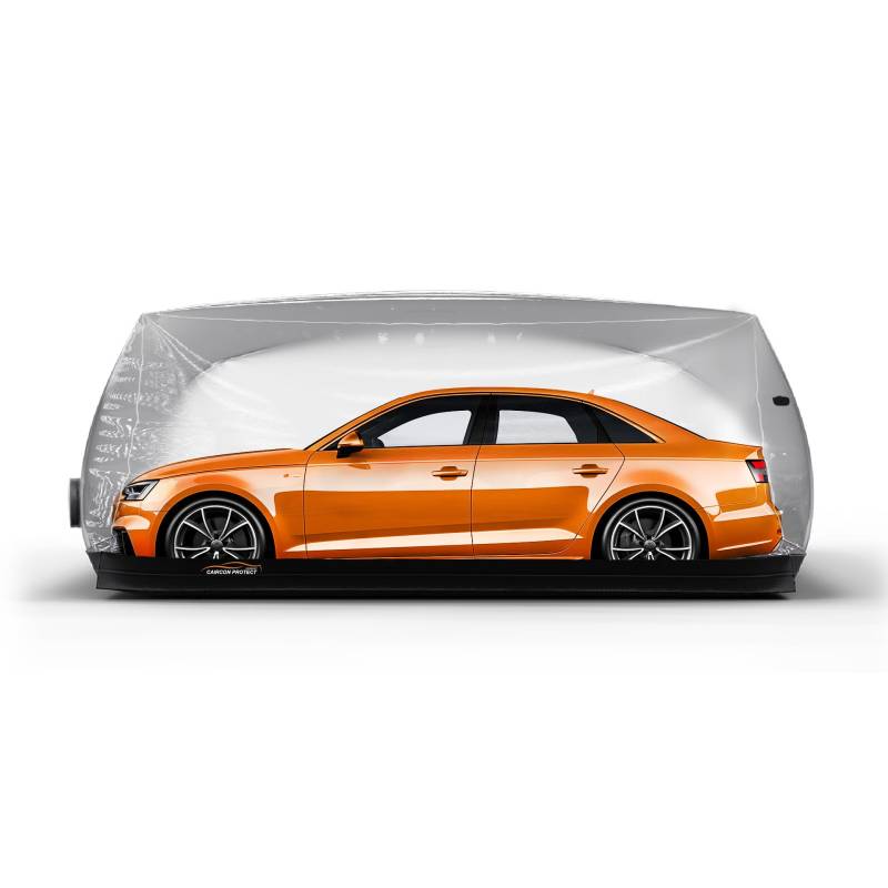 Bubble Car Capsule Autoabeckung Aufblasbare Fertiggarage für Staub- und Feuchtigkeitsschutz | 4,8m x 2,1m x 1,6m (Größe M) | Für Autos & Motorräder geeignet von CAIRCON