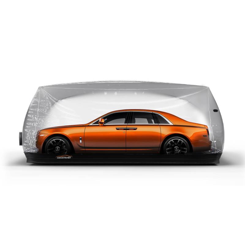 Bubble Car Capsule Autoabeckung Aufblasbare Fertiggarage für Staub- und Feuchtigkeitsschutz | 5,6m x 2,2m x 1,6m (Größe XL) | Für Autos & Motorräder geeignet von CAIRCON