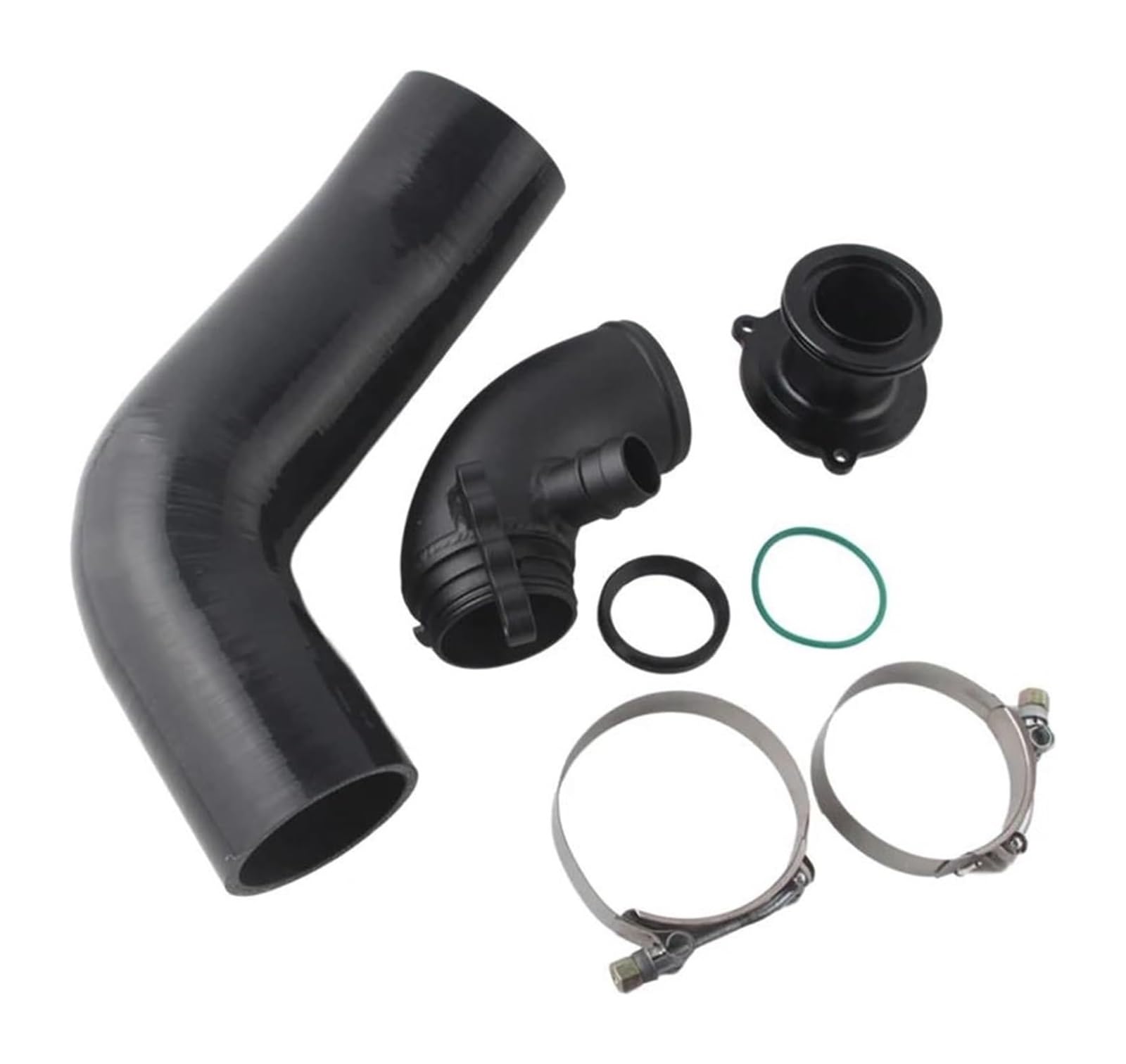 Auto Luftansaugkit FÜR Skoda FÜR Octavia MK3 FÜR VRS 5E 1,8 T 2,0 T Auto Turbo Einlass Outlet Upgrade Ansaugrohre Schalldämpfer Lufteinlass Entlüftungsschlauch(Black) von CAIZHICNC