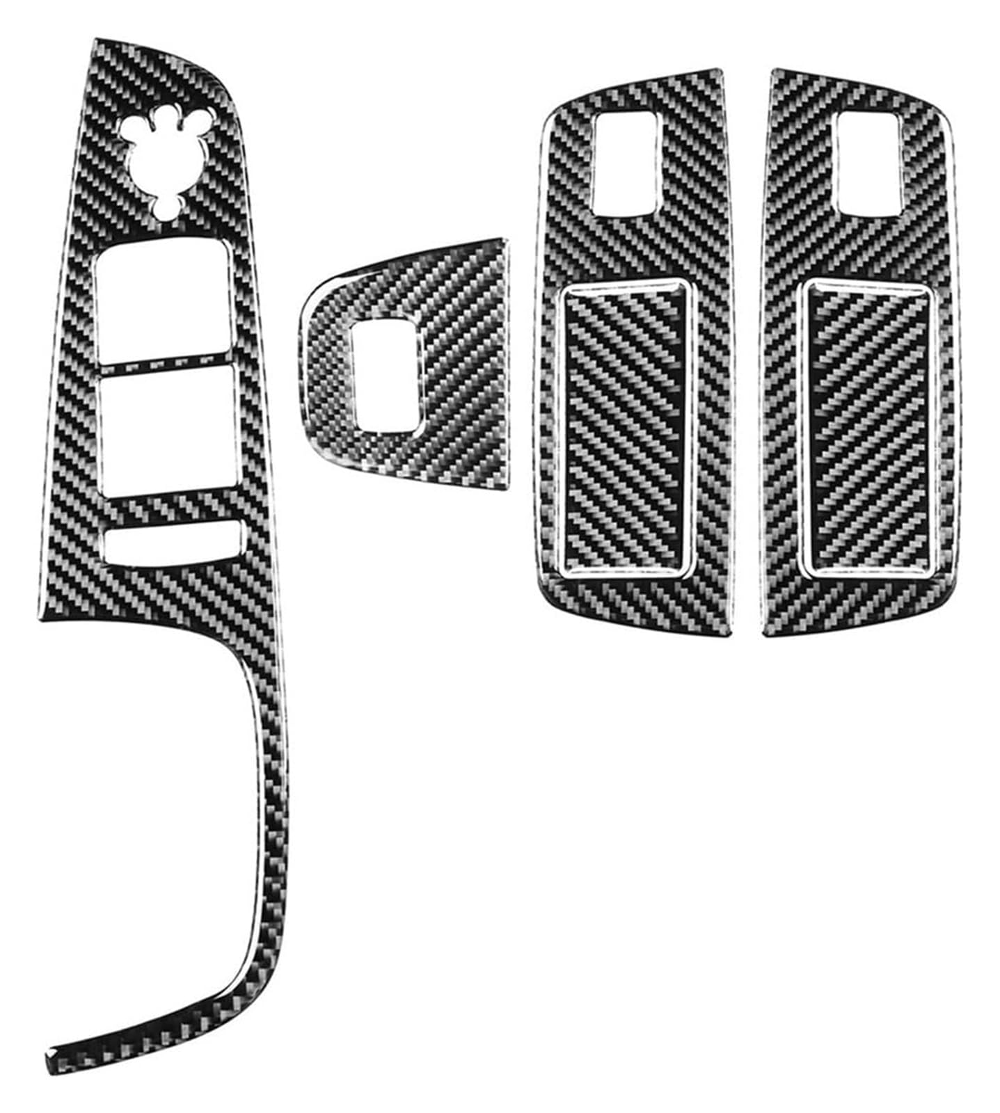 Für A&UDI Q7 4L 2008-2015 Autotür Armlehne Fensterheber Schalter Knopf Aufkleber Rahmen Abdeckung Dekoration Innen Auto Zubehör Innen Türgriff(Lhd) von CAIZHICNC