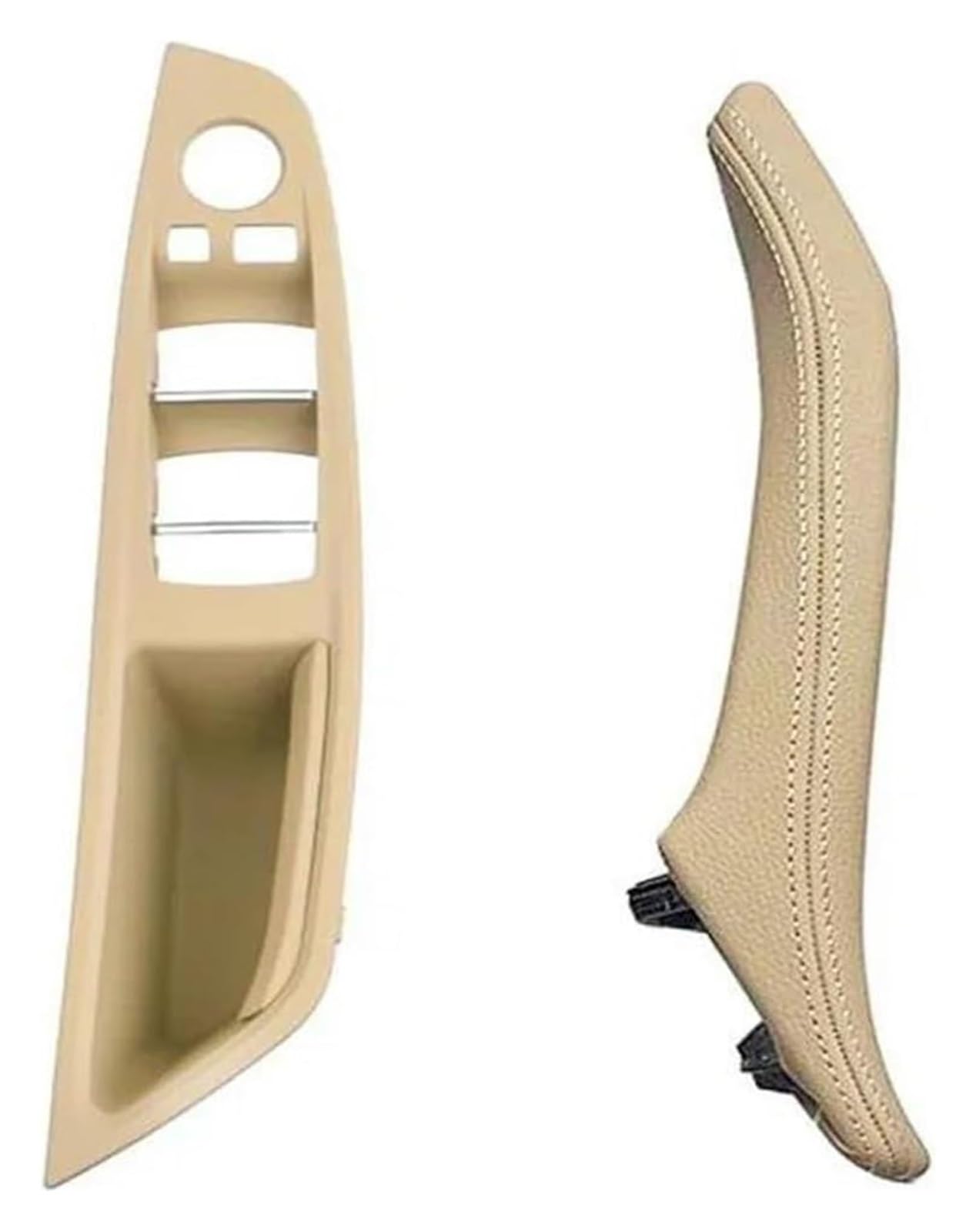 Für B&MW 5er-Serie F10 F11 F18 520 523 525 528 530 535 Linkslenker LHD Innentür-Zuggriff-Montagesatz Innen Türgriff(Beige 2pcs Set) von CAIZHICNC