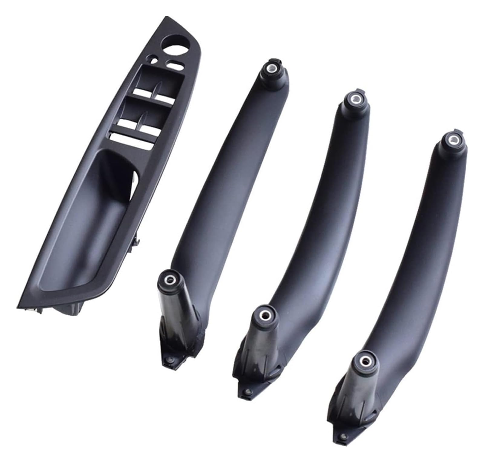 Für B&MW E70 E71 X5 X6 2007-2014 Armlehne Auto Links Vorne Fahrersitz LHD Innentürgriff Innenverkleidung Pull Trim Cover Innen Türgriff(Black-4pcs) von CAIZHICNC