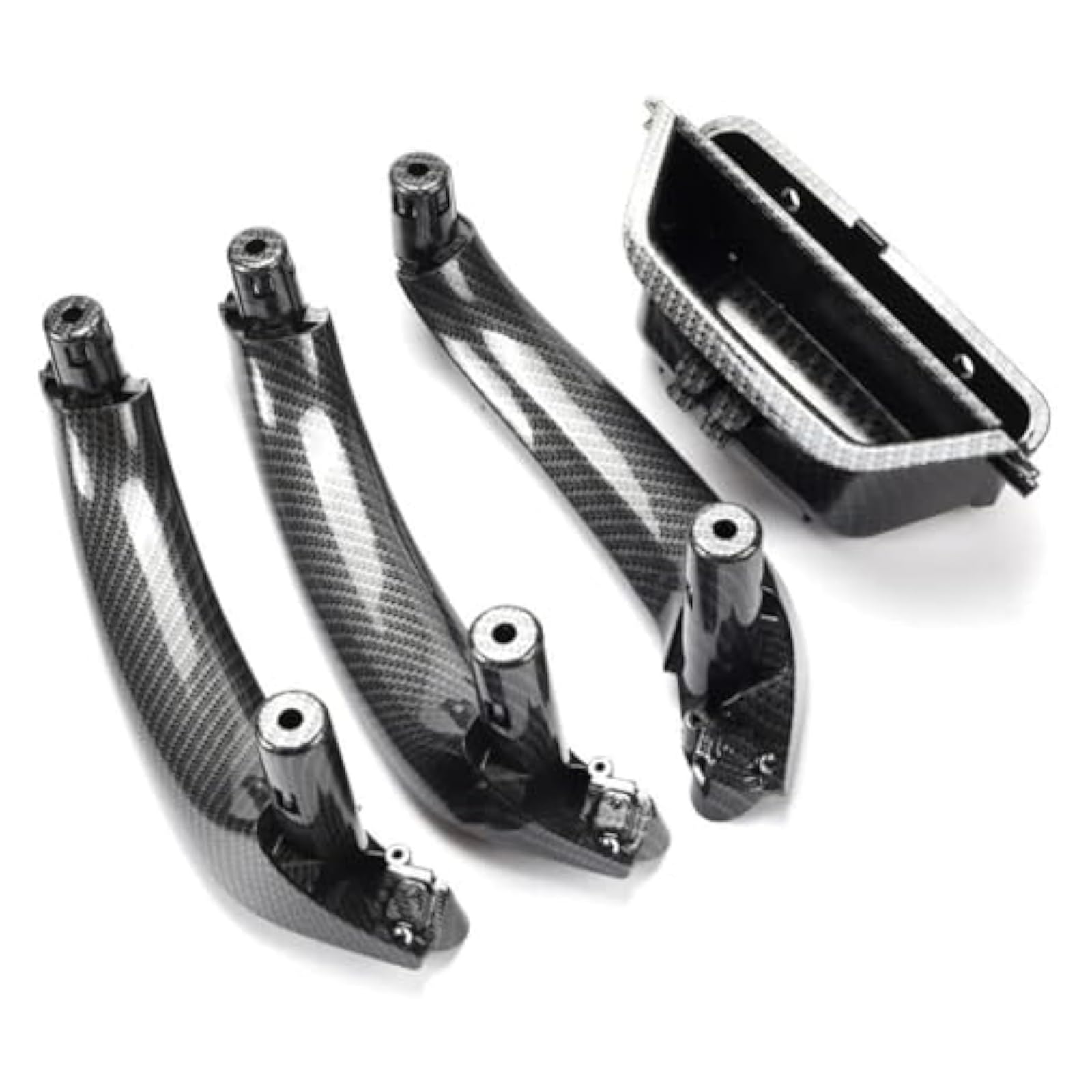 Für B&MW X3 X4 F25 F26 2010-2016 LHD RHD Auto Vorne Links Türinnengriff Pull Trim Tür Innenverkleidung Griff Innen Türgriff(RHD Carbonfiber Set) von CAIZHICNC