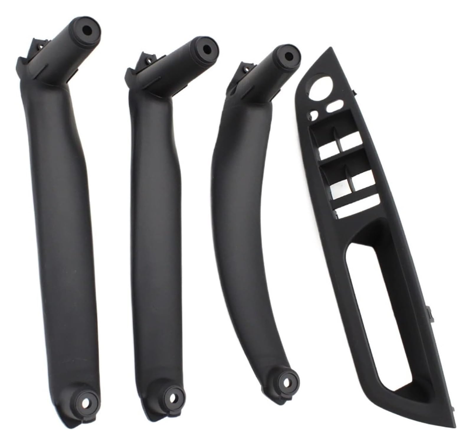 Für B&MW X5 X6 E70 E71 E72 2007-2013 RHD Rechtslenker Innentür Armlehne Leder Zuggriff Komplettset Innen Türgriff(RHD Black 4pcs) von CAIZHICNC