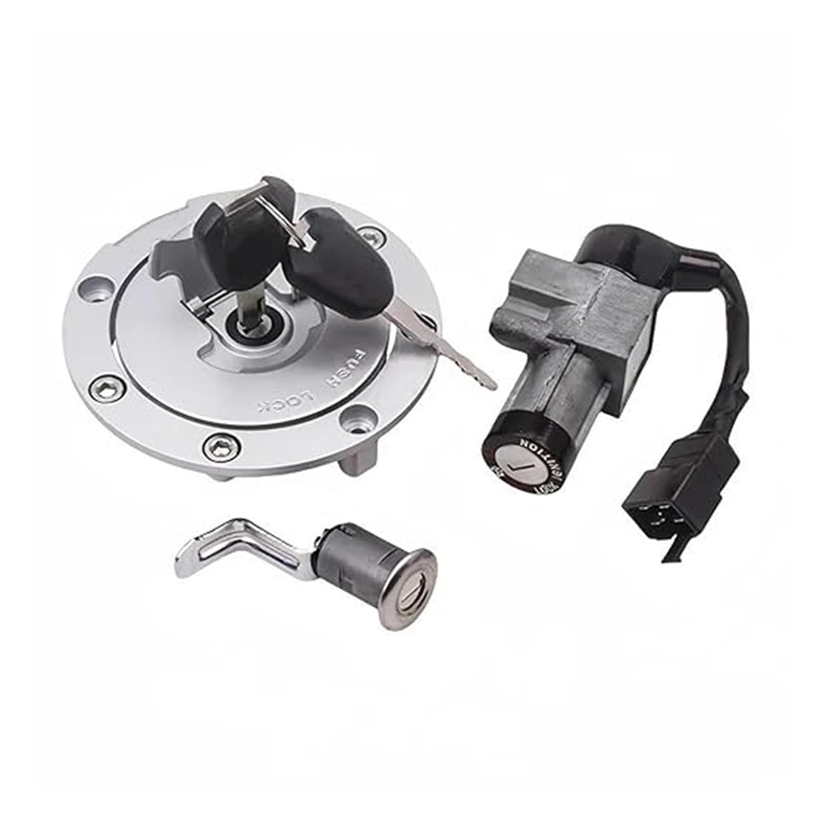 Motorrad Zündschalter Für CB190R Für CBF190R Motorrad Tankdeckel Schloss Zündschloss Set Mit Schlüssel Zündschalter Tankdeckel(A) von CAIZHICNC