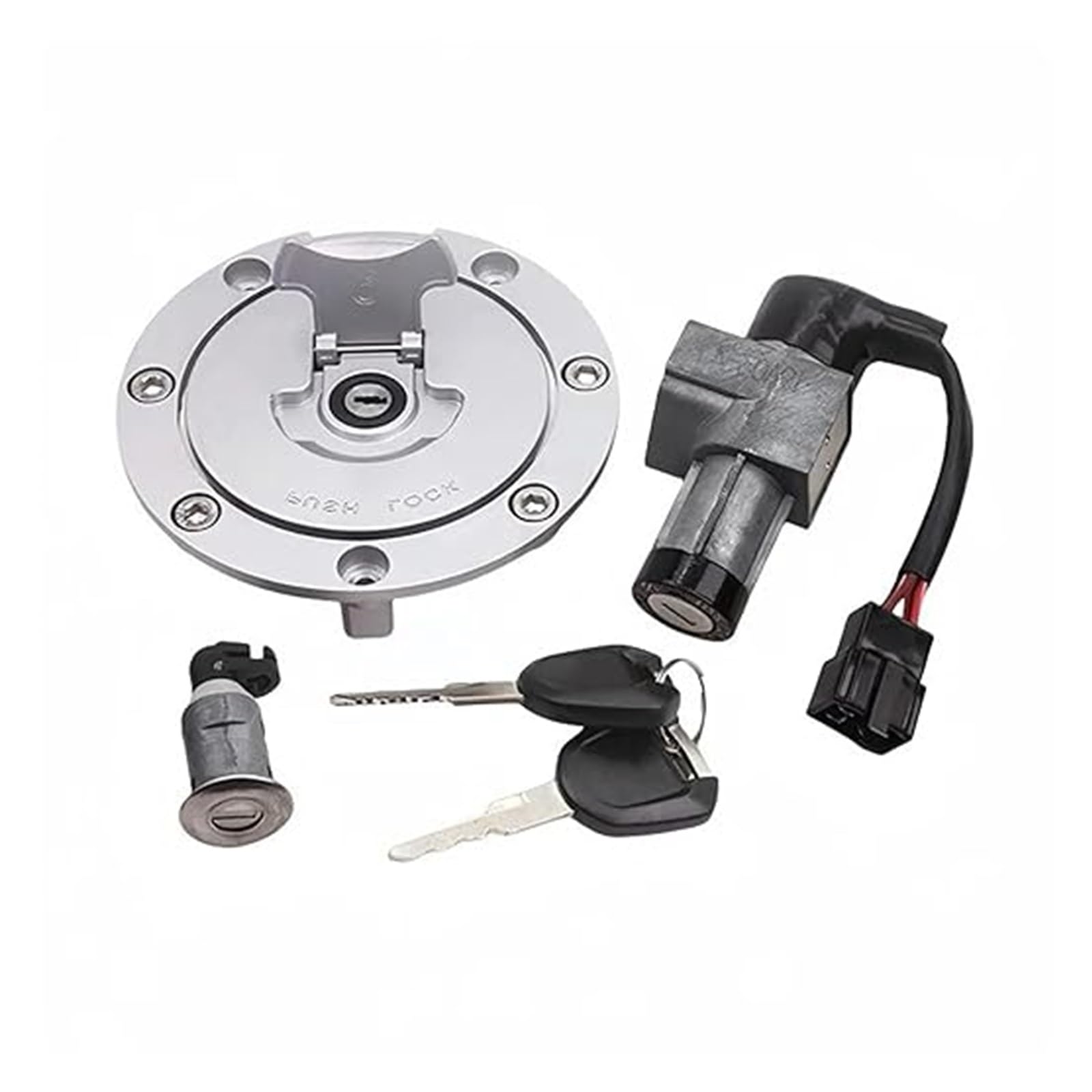 Motorrad Zündschalter Für CB190R Für CBF190R Motorrad Tankdeckel Schloss Zündschloss Set Mit Schlüssel Zündschalter Tankdeckel(B) von CAIZHICNC